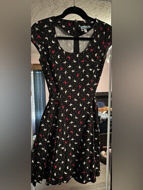 Scottish Dog Print Vintage Style Dress